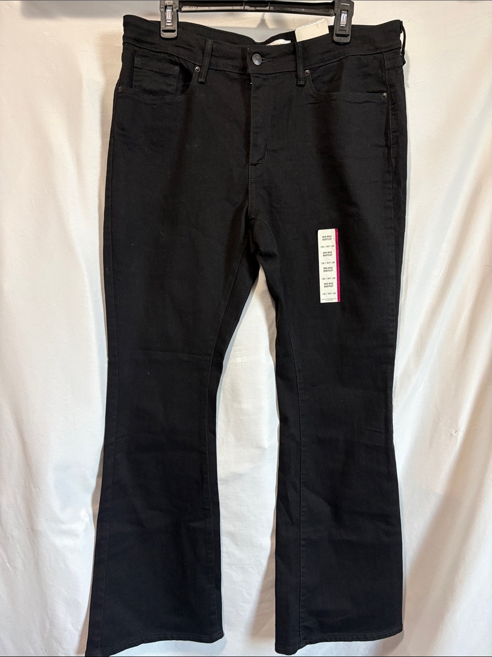 Women's Black Flare Jeans - Classic Flared Leg